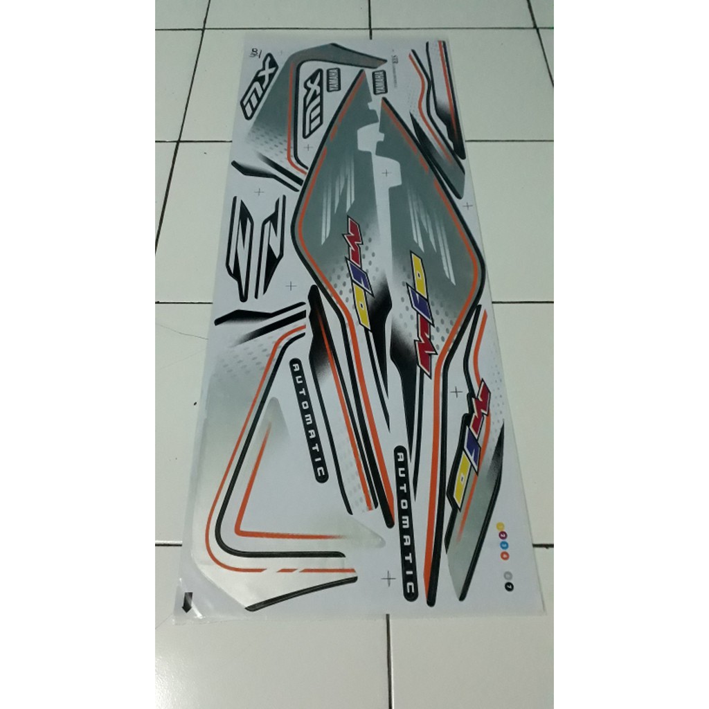 Stiker striping variasi mio soul karbu mio MX silver