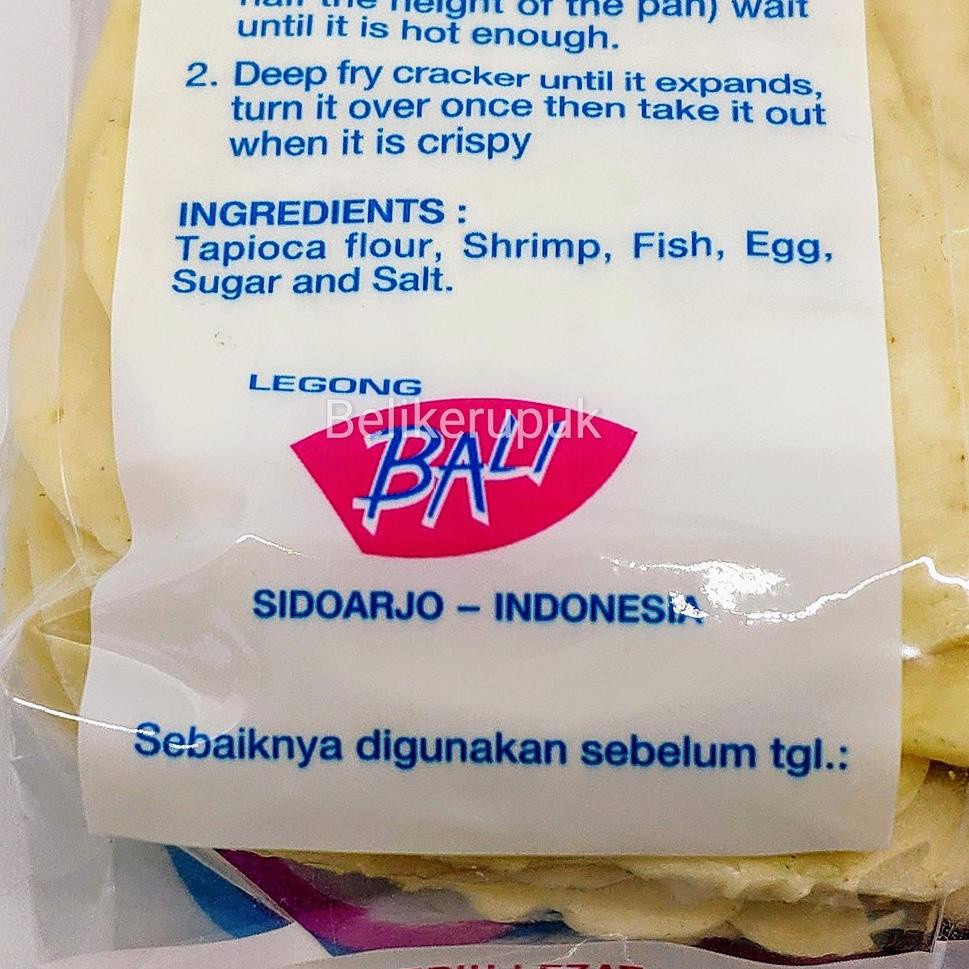 

[PRODUK HS6ST] KERUPUK UDANG SUPER DUA MENARA EIFFEL KUALITAS EKSPOR UKURAN MENTOR MEDE 250G RCP