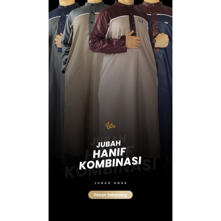 Jubah Hanif Kombinasi Anak Koko Anak Gamis Anak Premium