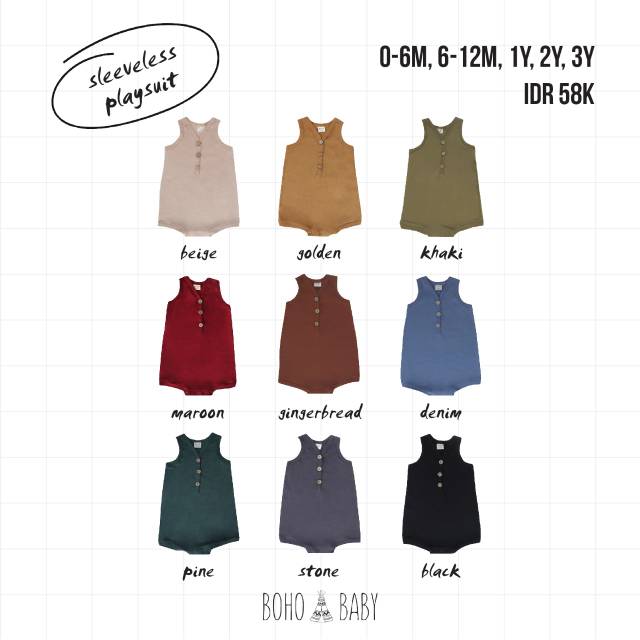 Bohopanna - Bohobaby Sleveless Playsuit