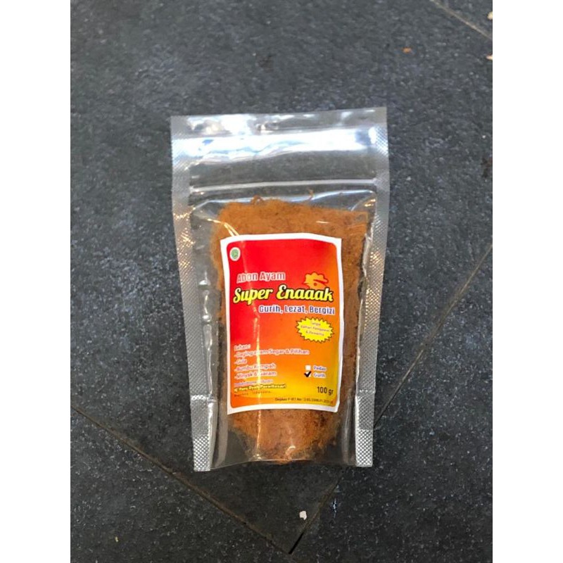 

Abon Ayam Super Enaaak Pedas Pouch 100gr