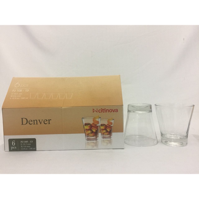 Gelas citinova denver / hops  6pcs