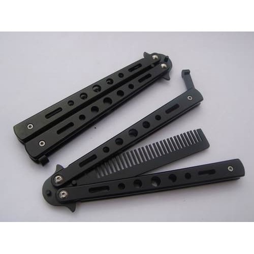 Mantul BENCHMADE BALISONG BUTTERFLY COMB SISIR KNIFE PISAU TUMPUL LATIHAN PRO
