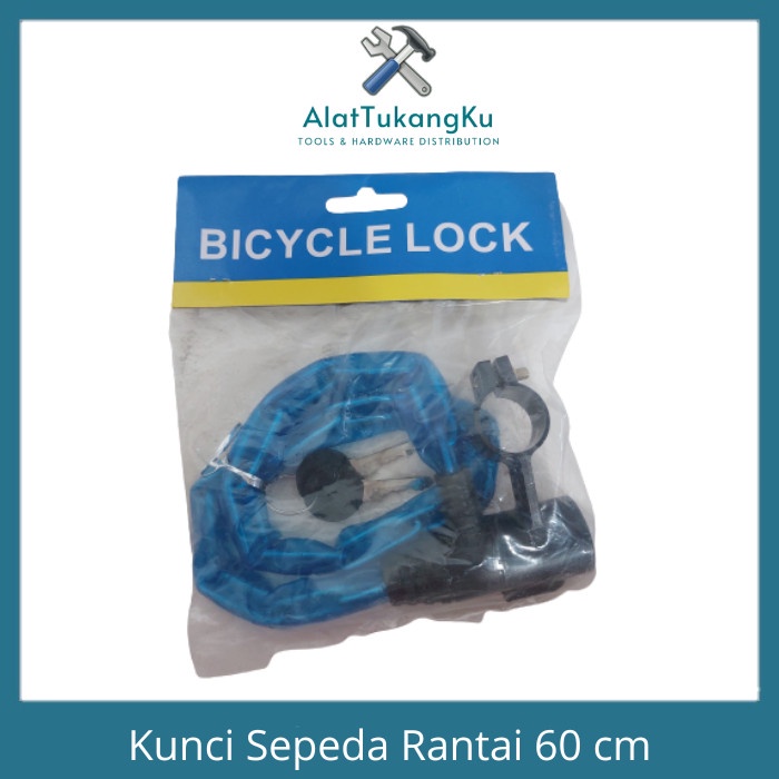 Kunci Sepeda Rantai 60 cm  /bicycle lock / Kunci Rantai Pengaman Sepeda / Gembok Kunci Rantai Sepeda