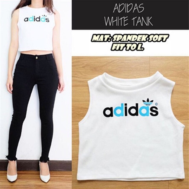 Adidas White Tanktop