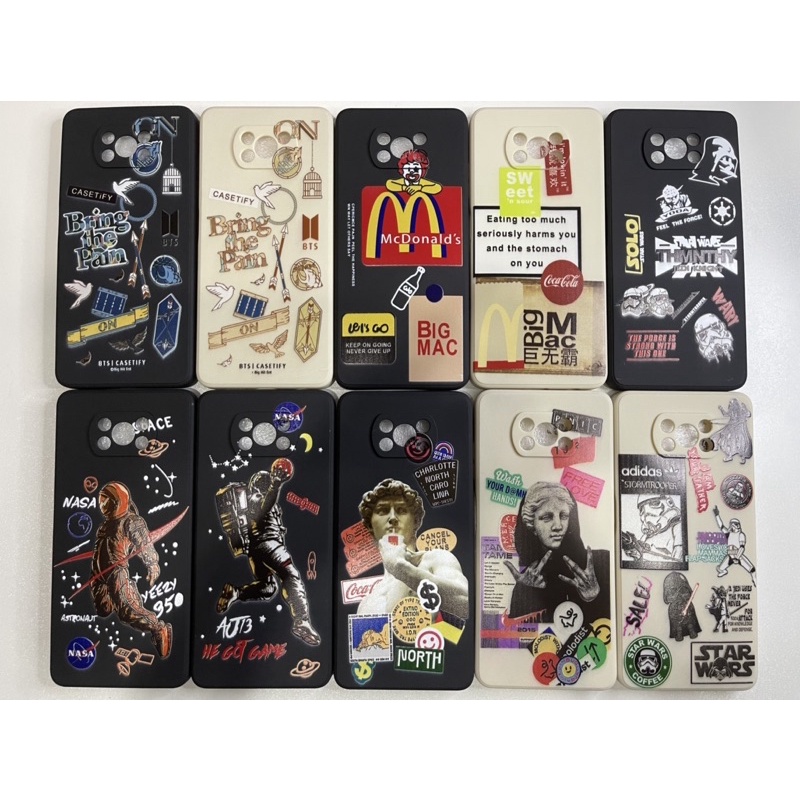 CASE TPU MOTIF SPACE DLL FOR OPPO VIVO XIAOMI IPHONE