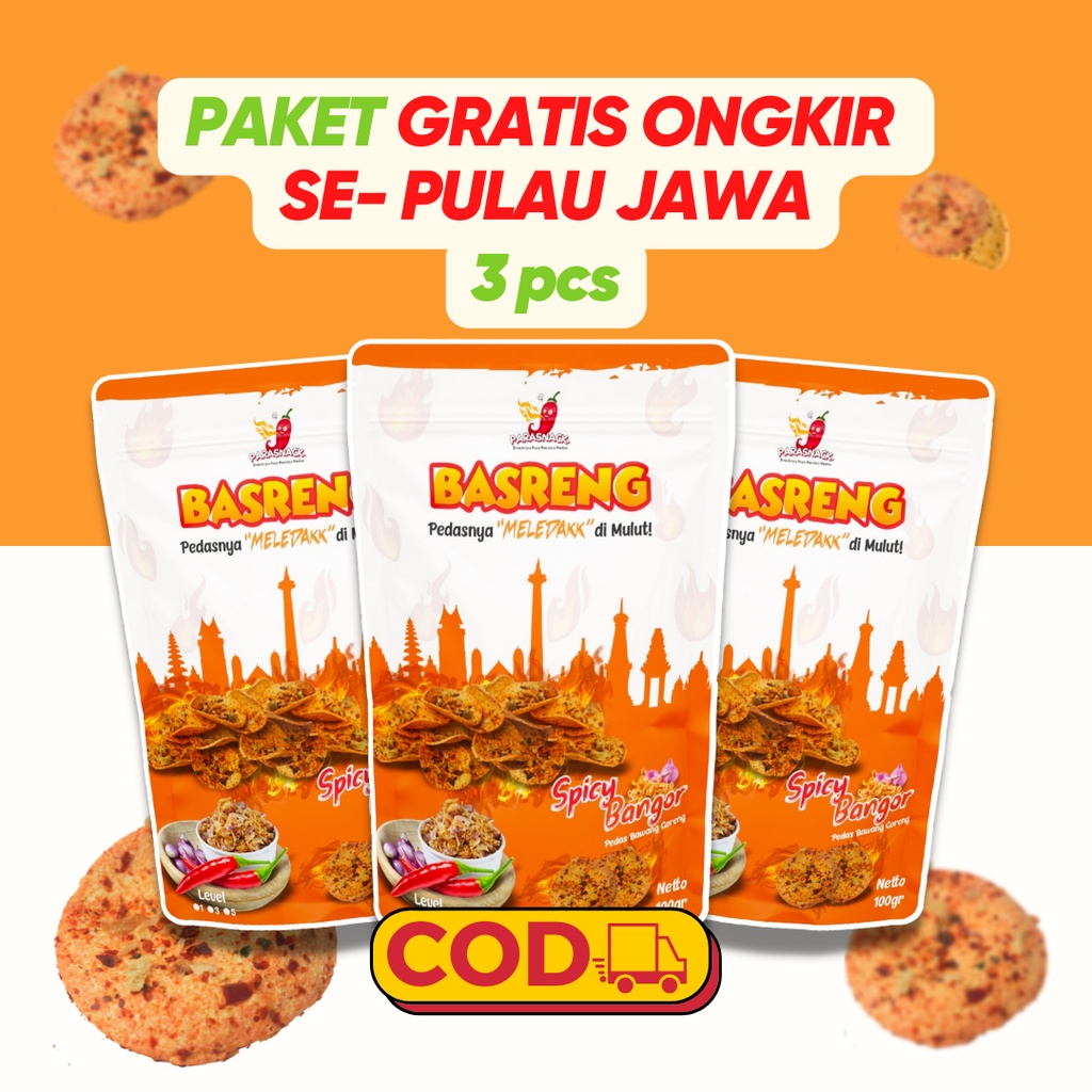 

BASRENG PARASNACK - BUNDLING 3 PCS BASRENG SPICY BANGOR PEDAS BAWANG GORENG