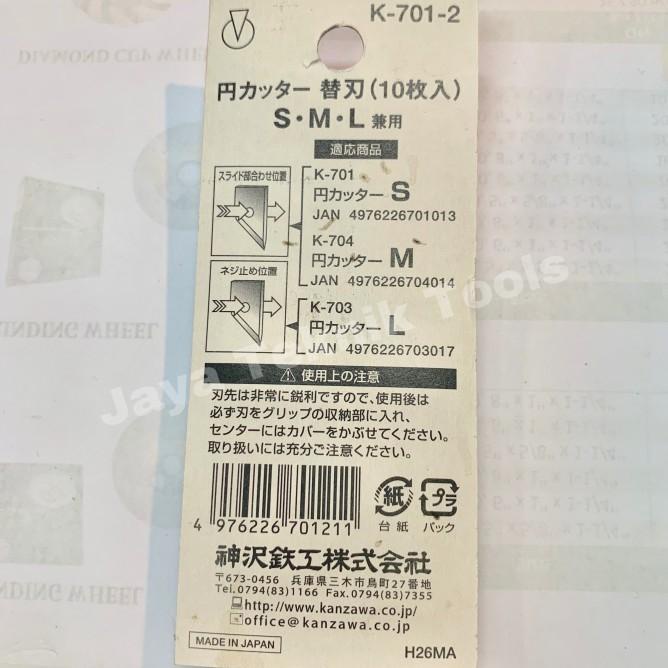 

Mata Kanzawa Gasket Packing Cutter Pisau K 701 2