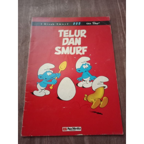 Komik Smurf Aya Media Telur Dan Smurf (bekas)