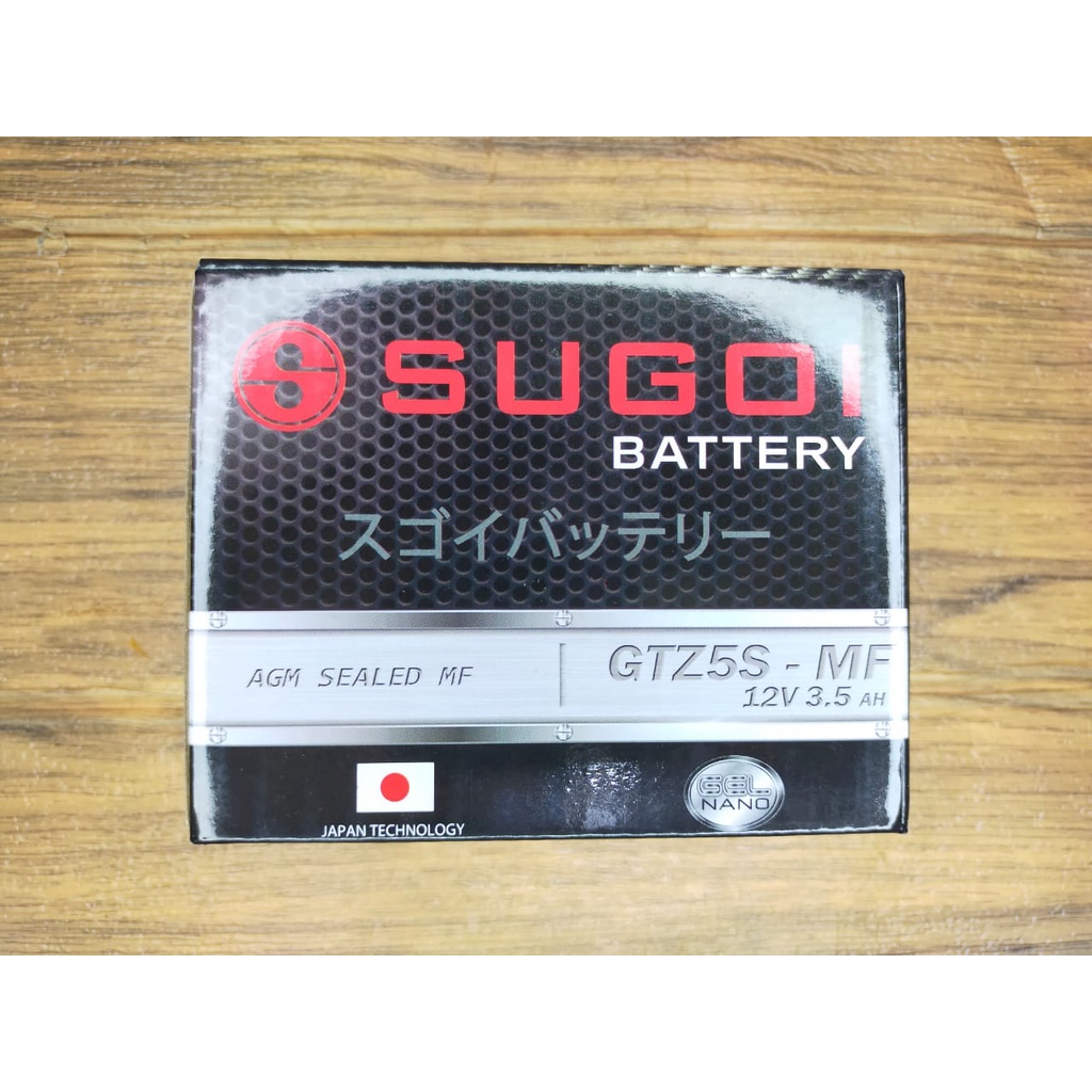 Aki GTZ5S Sugoi Gel mirip Motobatt Honda Yamaha Suzuki