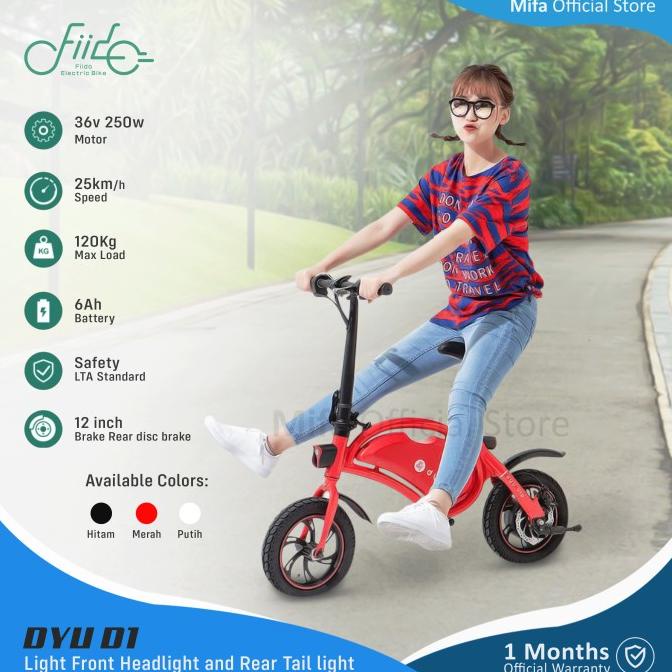 Sepeda Skuter Listrik DYU D1 Electric Scooter Bike alt Xiaomi Himo