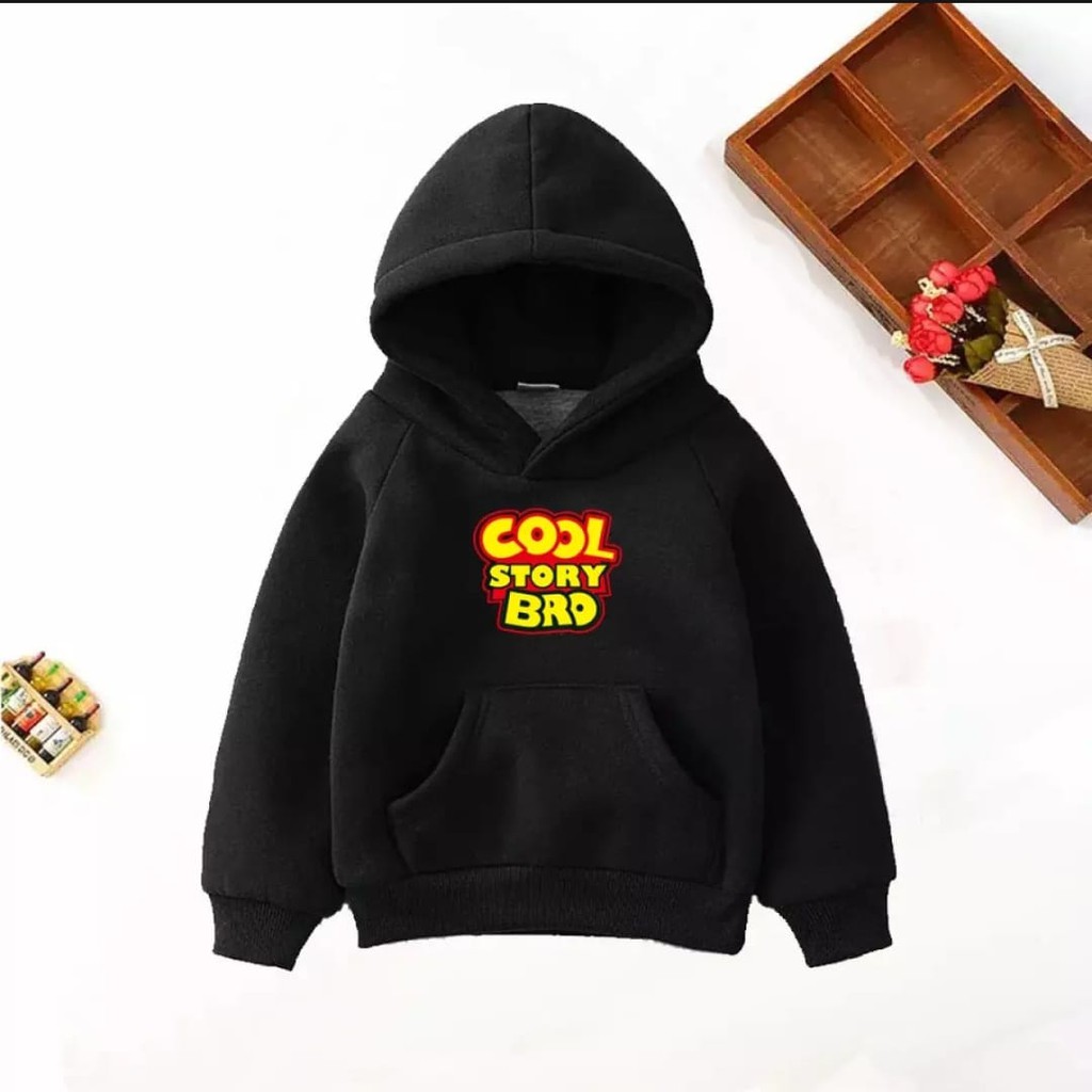 HOODIE ANAK UNISEX COOL STORY BRO//SWEATER HOODIE ANAK TEBAL TERBARU