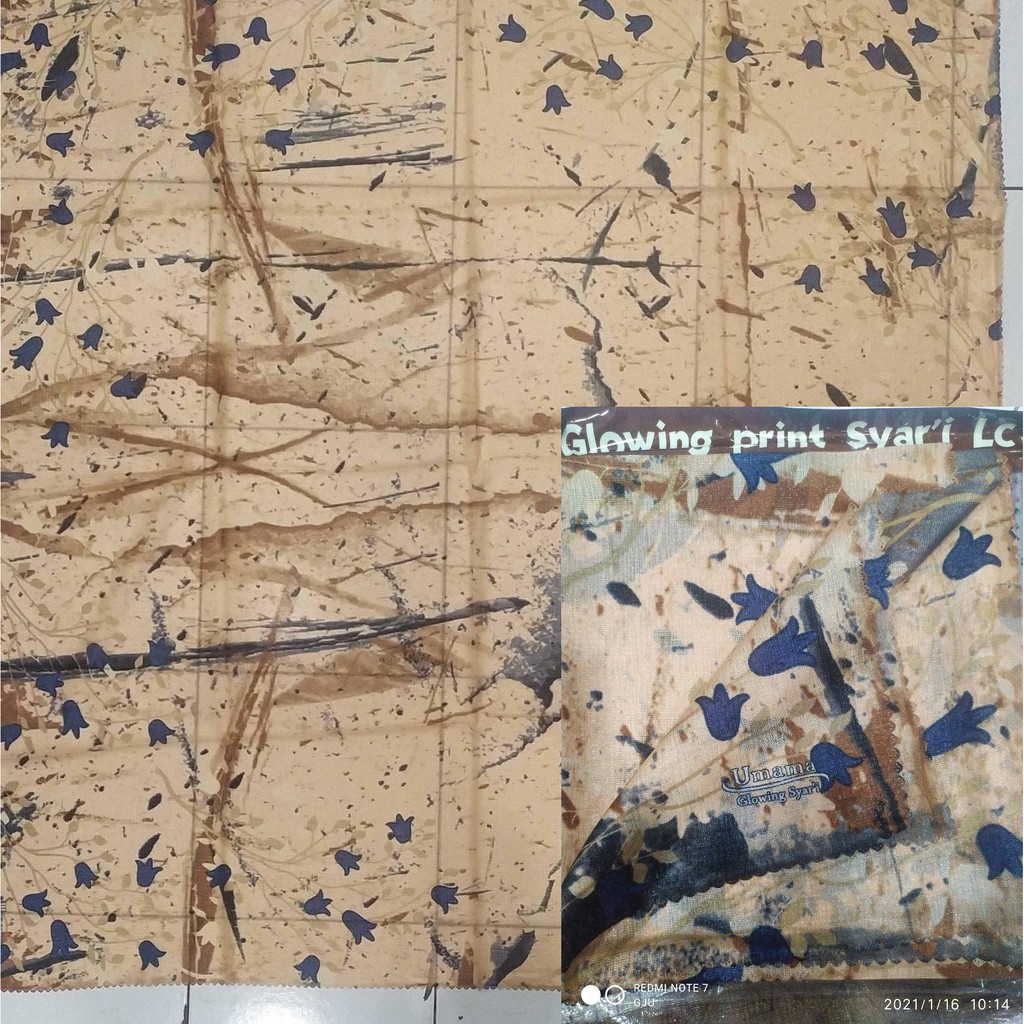 Best DYRMW Umama GLOWING SYARI PRINT LC campur motif & warna segi empat jumbo 97 Laris