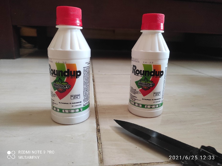 Pembasmi Gulma Rumput Liar 486 Sl Herbisida Roundup 200 Ml Om023