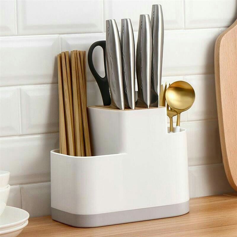 Tempat Pisau Sendok Sumpit Gunting Stand Holder Dapur N1946