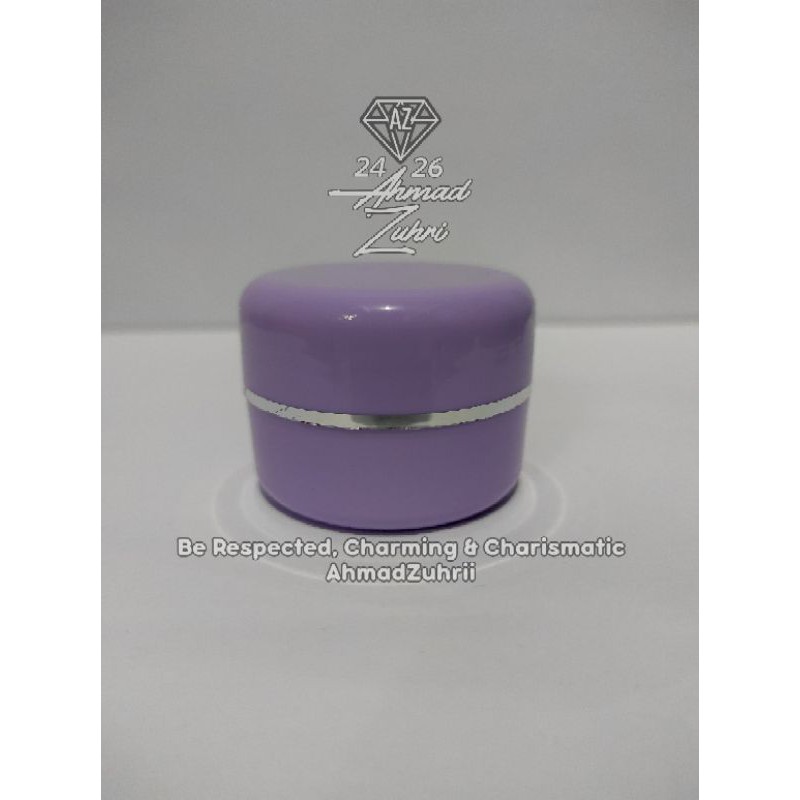 Pot Cream 10 gram - 12 5 gram Ungu List Silver - Pot Krim 10gr - 12 5gr Ungu