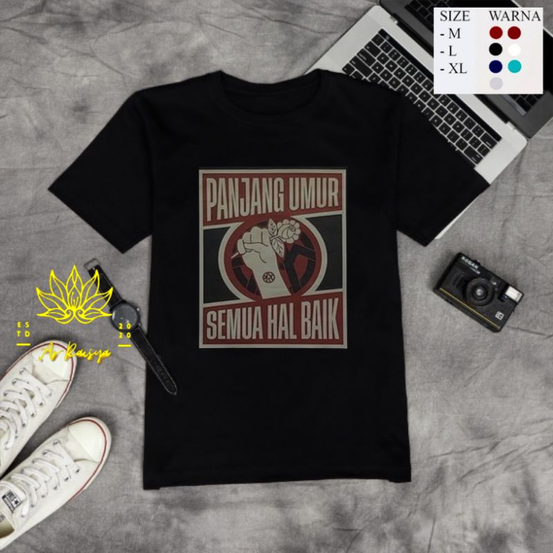 kaos panjang umur hal baik/T-shirt panjang umur hal baik/Baju panjang umur  hal baik/
