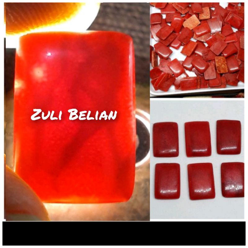 Batu red marjan coral model kotak