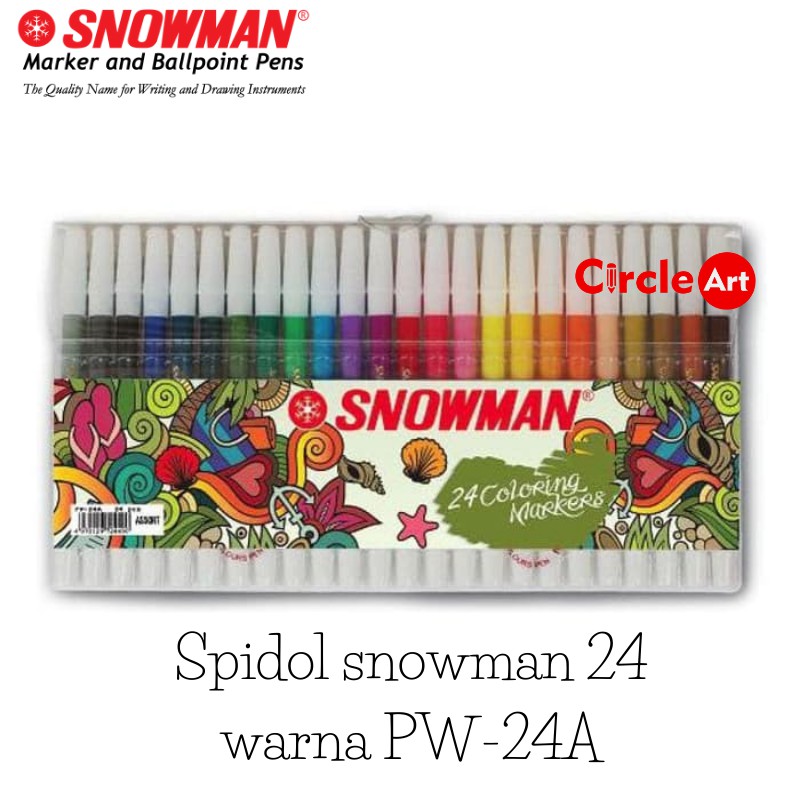 

Spidol snowman 24 warna PW-24A