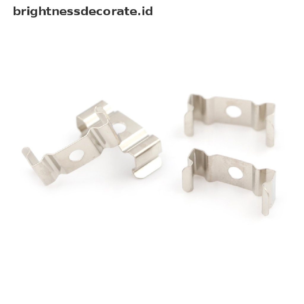 4pcs Klip Bracket Holder Lampu T5 Warna Silver Fluorescent