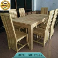 meja makan minimalis, meja makan jati mebel jepara, mebel ukir jepara