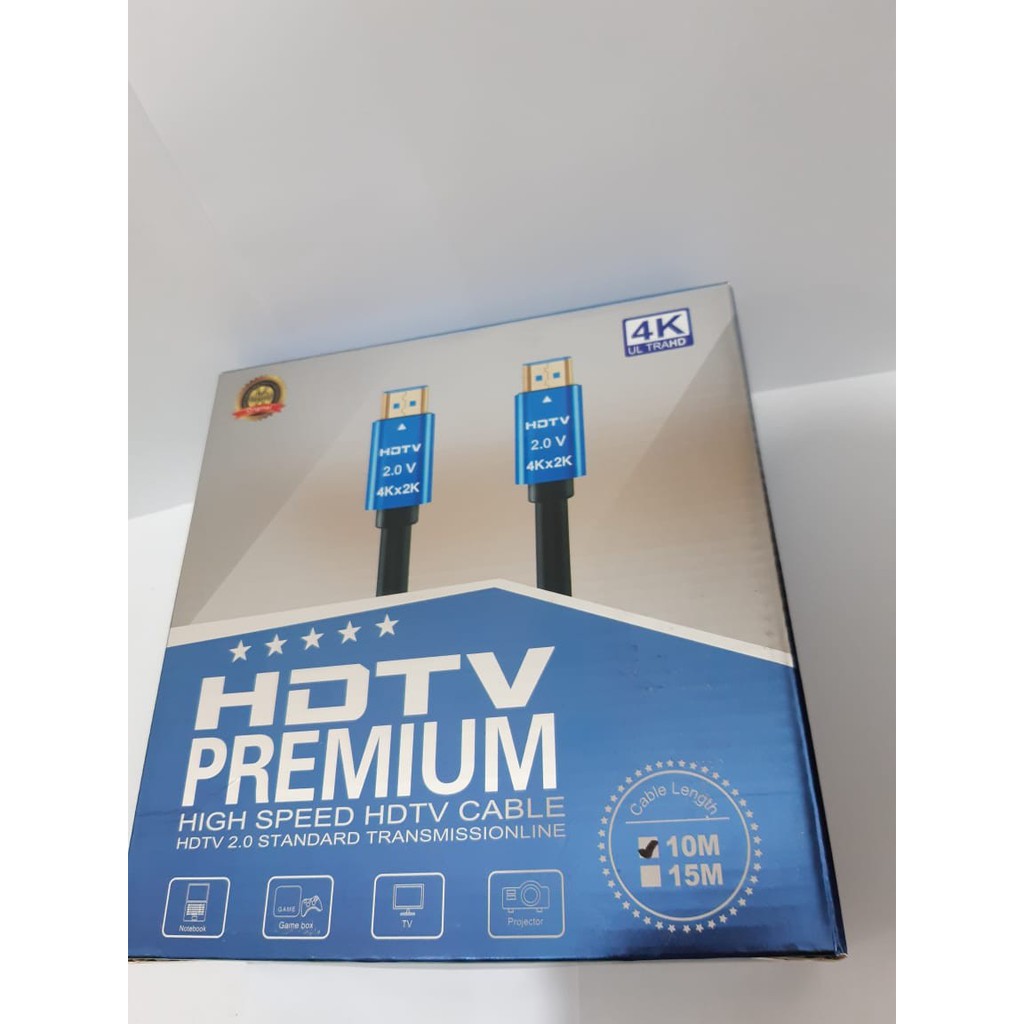 Kabel HDTV 10M M-Tech V.2.0 4K Gold Plated HD Cable HDTV 10 Meter / Kabel HdTV 10Meter v2.0