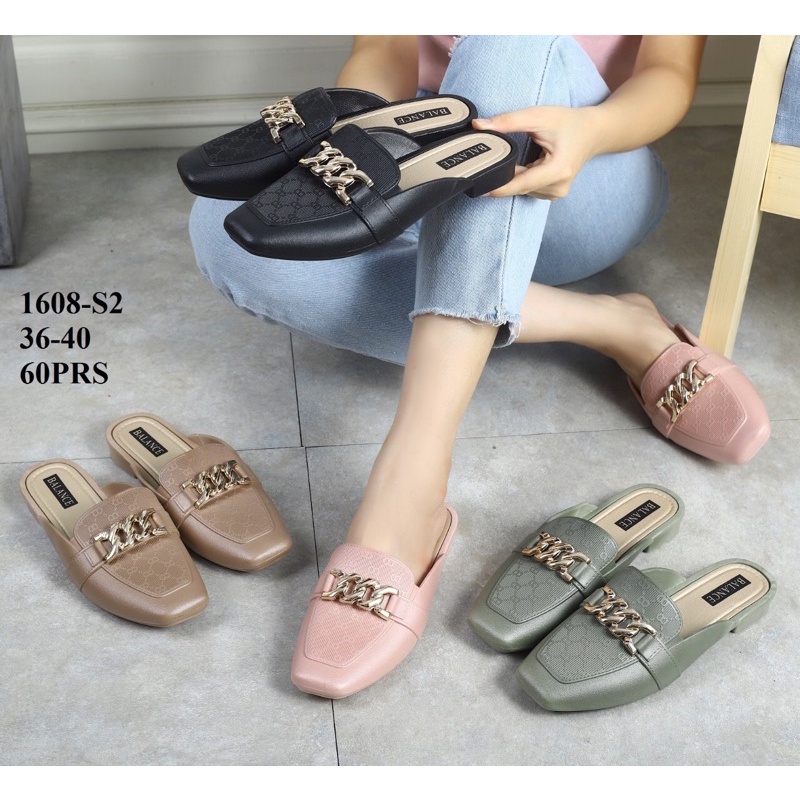 Sandal Selop Balance 1608 Sandal Sepatu Bustong Motif Rantai Terbaru