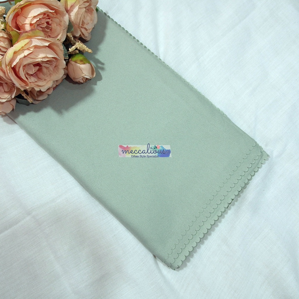 Jilbab Segi Empat Azara Voal Syari 130 x 130 Oskara  Miracle Jumbo Laser Cut-Mint