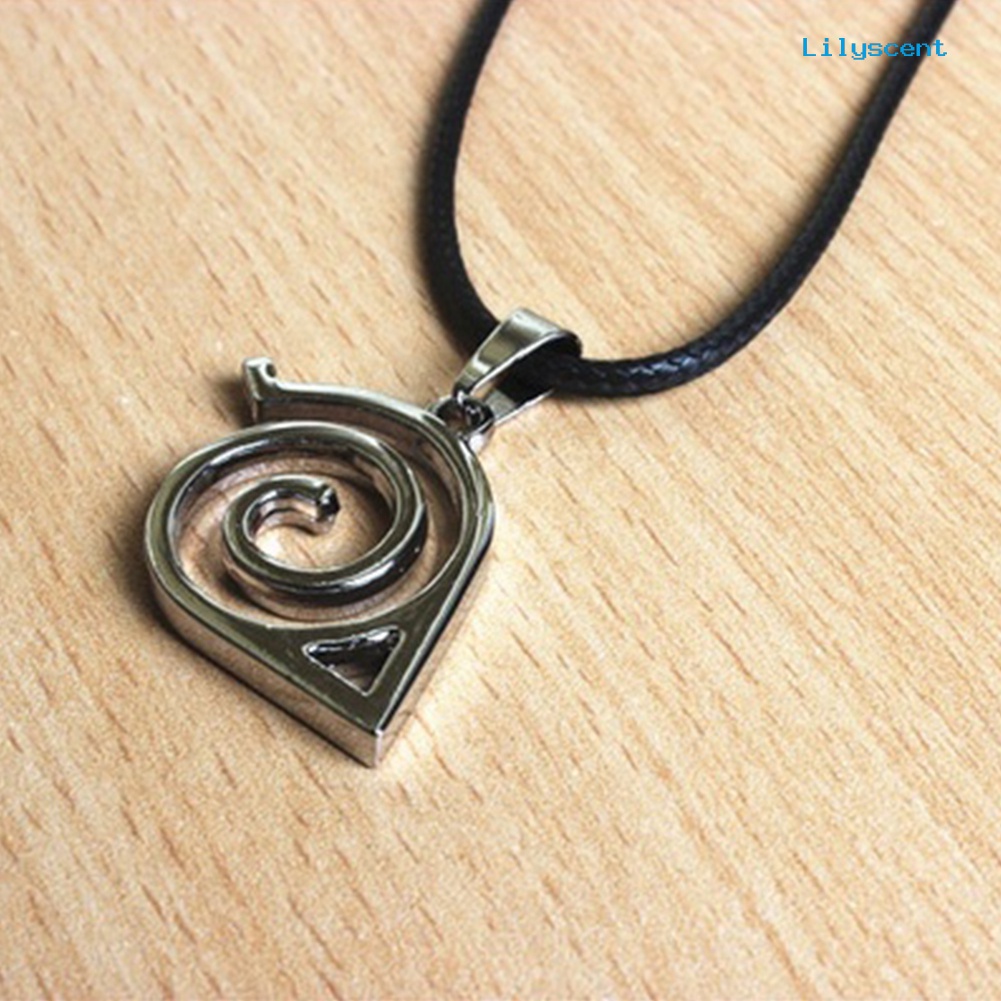 Kalung Liontin Logo Anime Naruto Bahan Metal Untuk Unisex