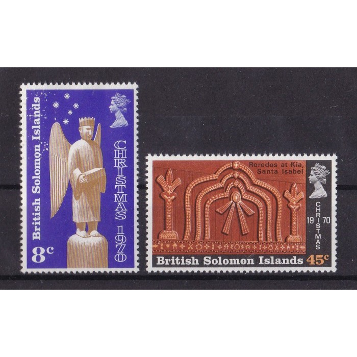 

0081 Perangko Solomon Islands 1970 Christmas 2v Mnh