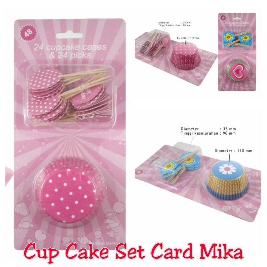 

Cup Cake Cupcake Decorasi Kue Cake Cases Set isi 24 Cup