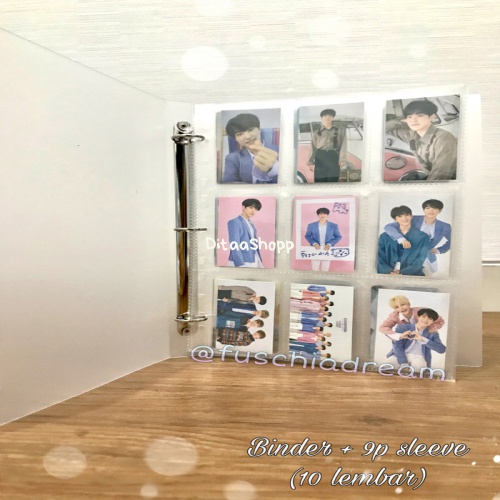

Binder + 9P Sleeve Photocard Polaroid Kpop - Transparan 049