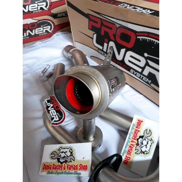 BRILIANT Knalpot PRO Liner Mx king TR-1 Titan fullsystem