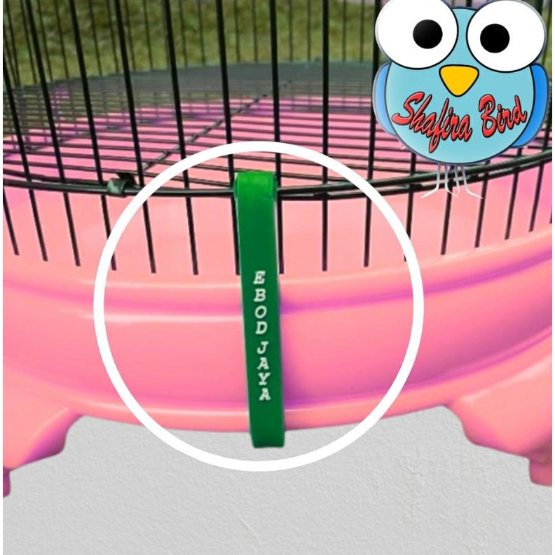 Klem pengait tebok sangkar murai, anis dan love bird ebod jaya 1 set isi 3 pcs