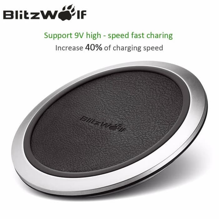 Blitzwolf Qi Wireless Fast Charger 9V for Smartphone - FWC1