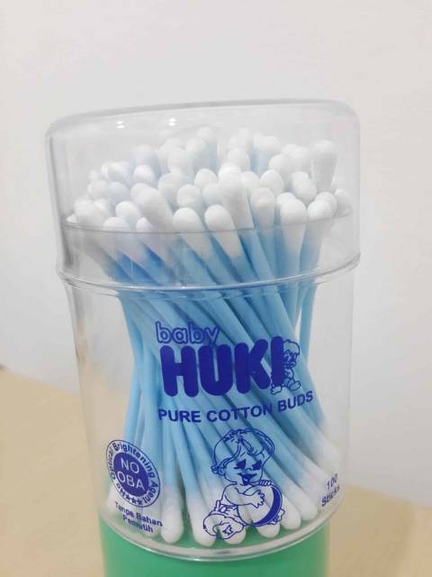 Cotton Bud Huki pot untuk anak dan dewasa