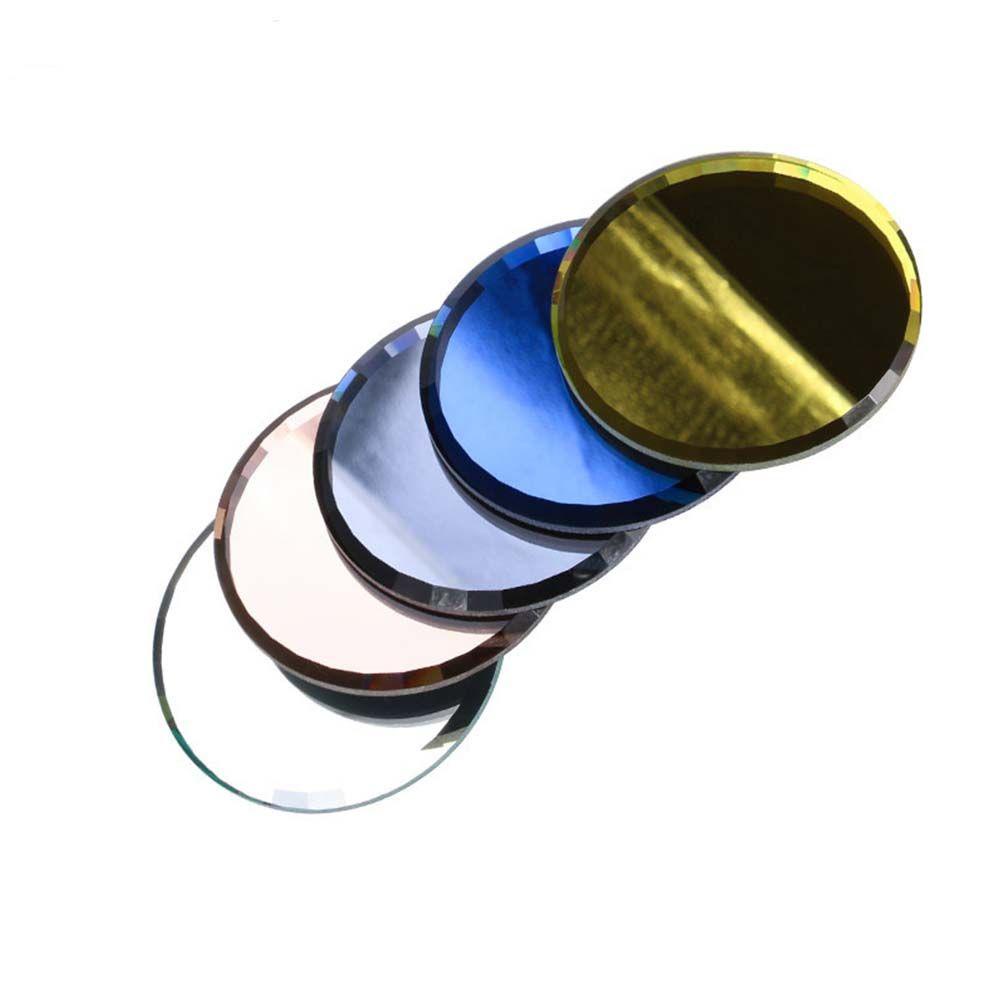 Agustina Rak Mandi Bulat Pencampuran Warna Fashion Nail Art Practice Tray Papan Pajangan Kuku Gambar Piring Poles Gel Alat Kaca Palet Warna