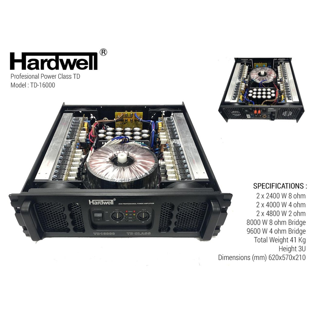 Power Amplifier Hardwell TD-16000