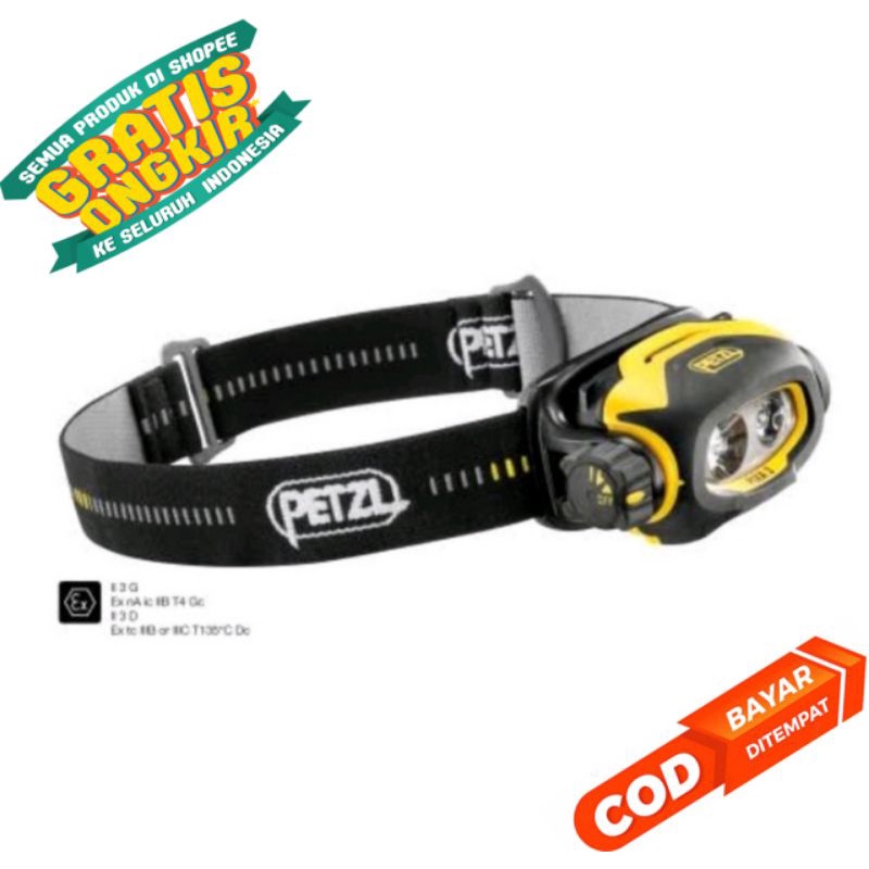 Petzl Pixa 3 Hendlemp Original - Lampu Kepala - Senter Climbing PETZL