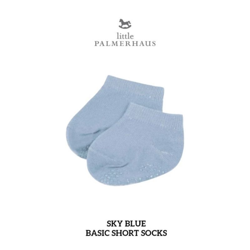 Little Palmerhaus Baby Basic Short Socks Antislip - Kaos Kaki Bayi