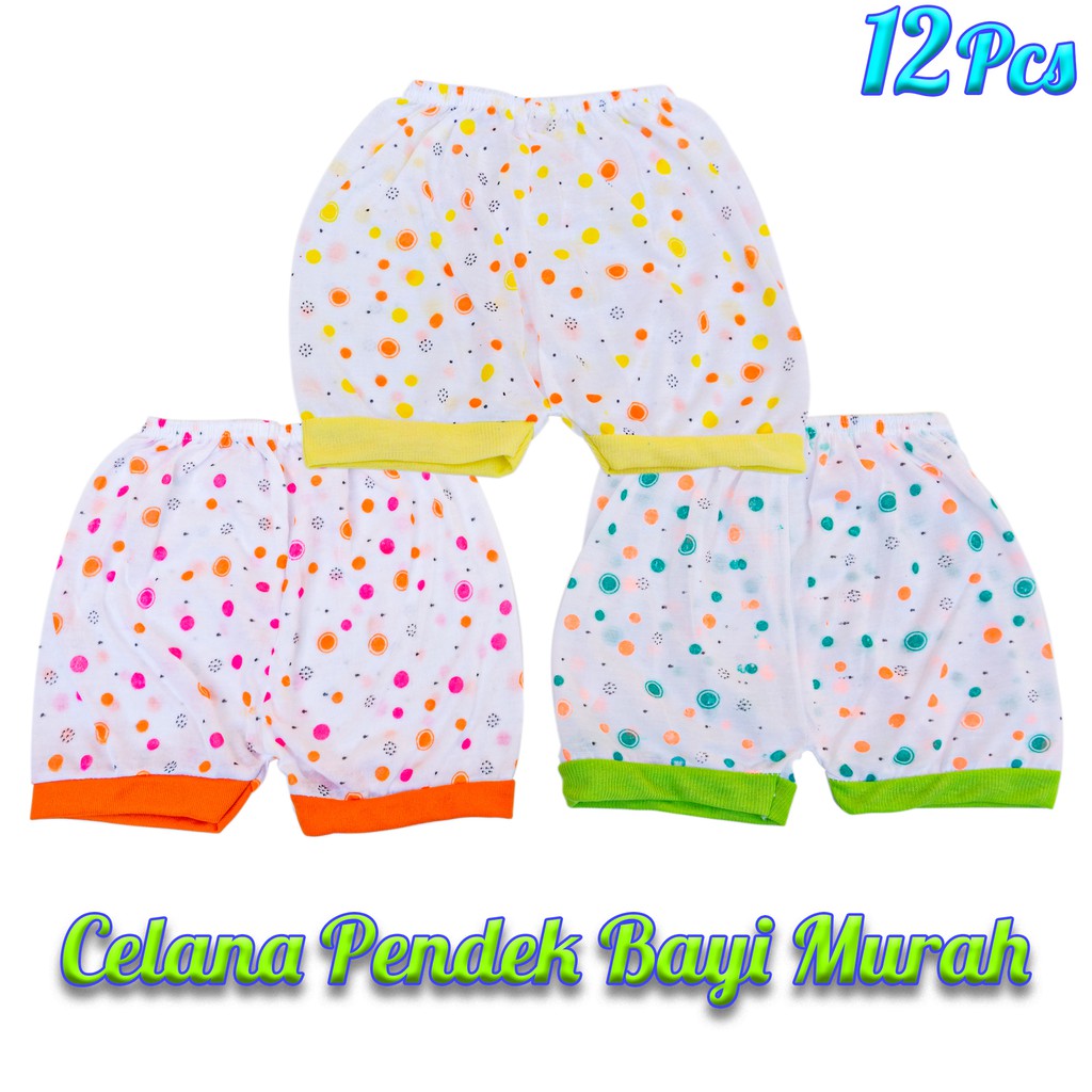 12Pcs Celana Pendek bayi Murah 1 Lusin