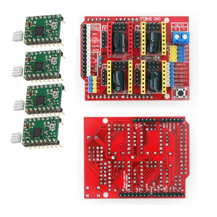 Arduino Cnc Shield V3 + 4 Driver A4988