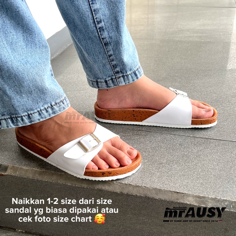 Sandal Cewek/Wanita Selop Casual mrAUSY Ringan Strap 1 Gesper 1