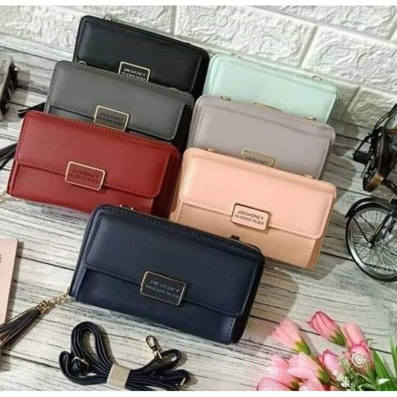 Marsha minibag jimshoney Promo dompet tali panjang dompet simple dompet panjang