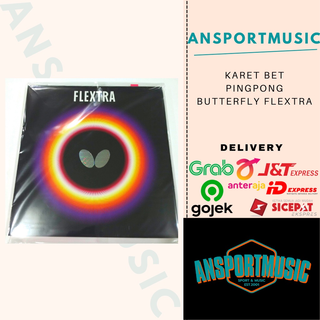 Butterfly Flextra Karet Bet Tenis Meja/Rubber Bet Bat Pingpong Butterfly Flextra Original 100%