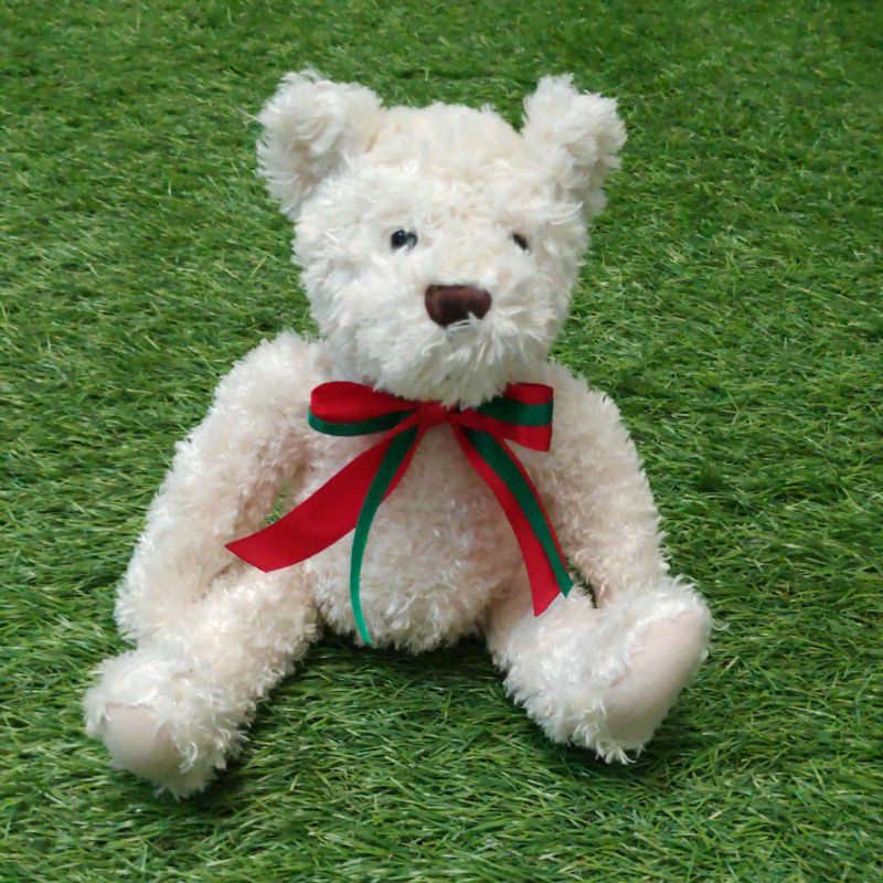 SALE Boneka Teddy Bear Harrods Putih berkilau - hadiah ulang tahun