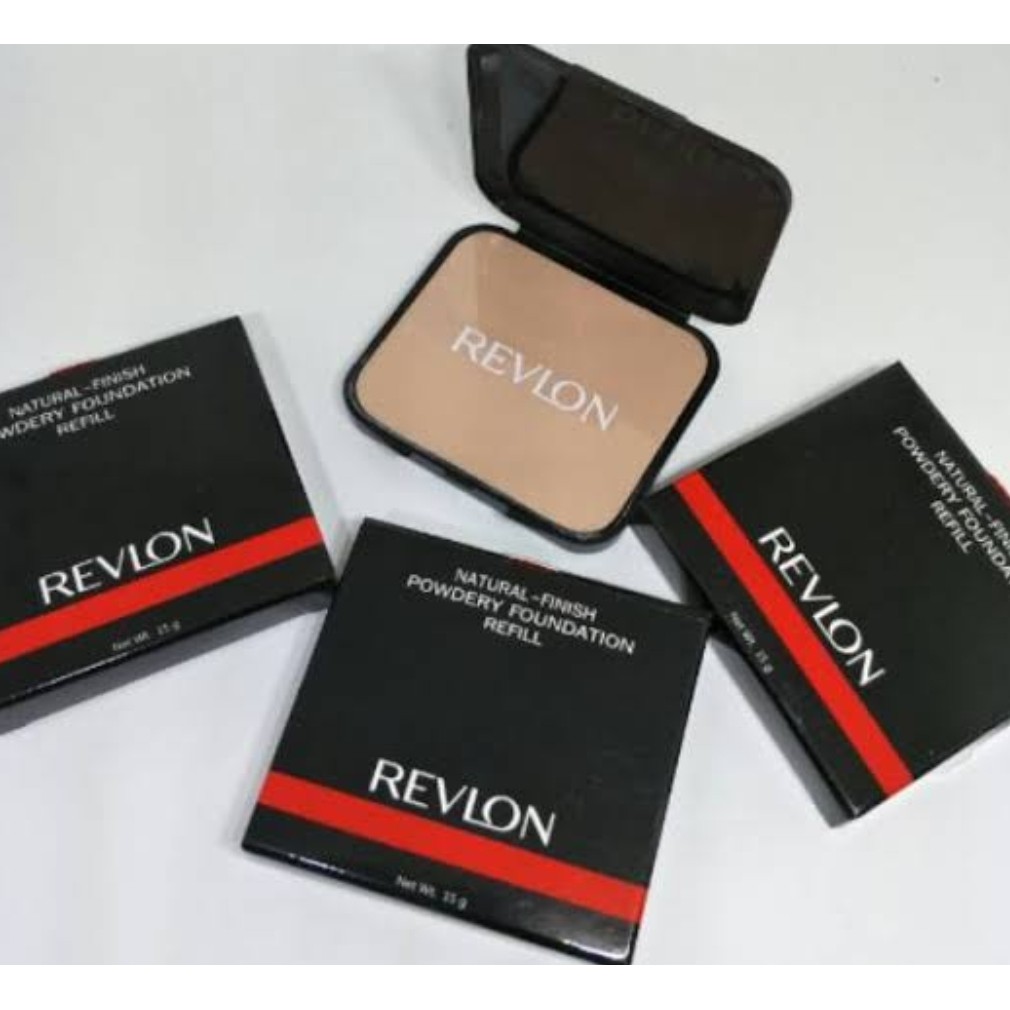 ❤artemis.shop❤ REVLON Natural Finish Powdery Foundation / Bedak Revlon Refil / Isi Ulang / Compact