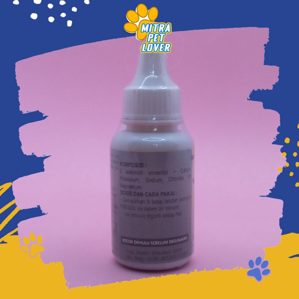 OBAT PANAS DALAM BURUNG - FRESOL DROP 30 ML ORIGINAL - LARUTAN PENYEGAR BURUNG ATASI BATUK ASMA PILEK- SUARA JADI JERNIH &amp; GACOR - MURAH ASLI BERKUALITAS - PET ANIMAL HEALTHCARE &amp; VETERINARY TAMASINDO OBAT &amp; VITAMIN HEWAN BINATANG PELIHARAAN MITRAPETLOVER