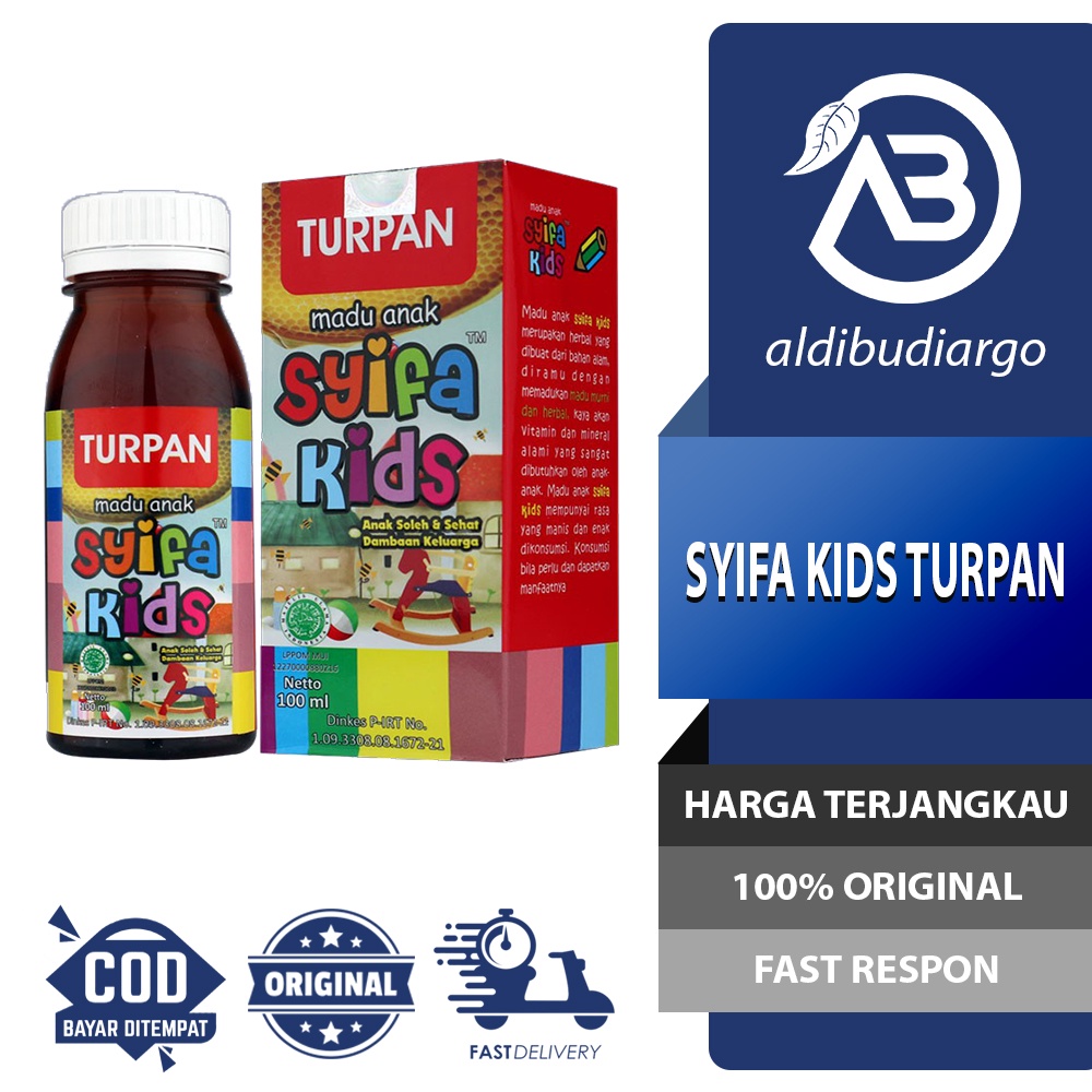 

SYIFA KIDS TURPAN MADU PENURUN PANAS DEMAM 100 ML