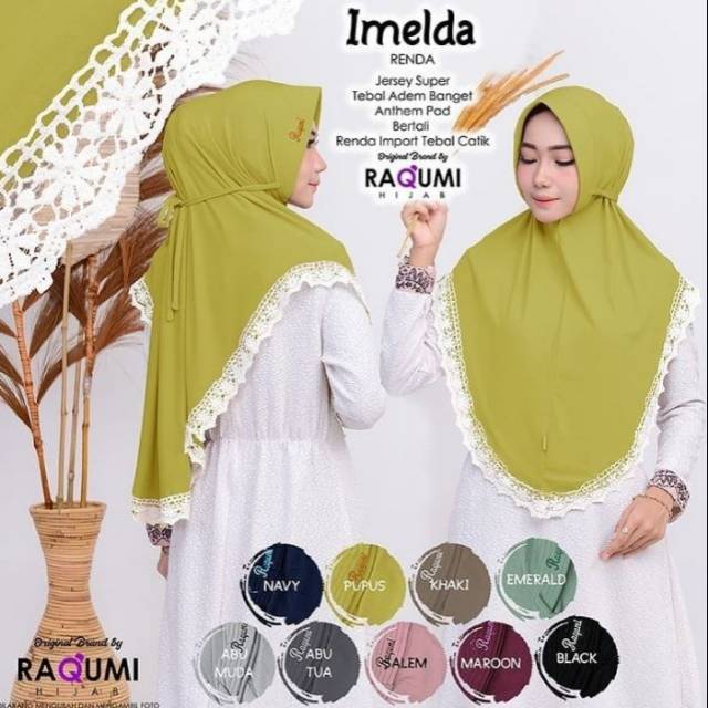 (COD)HOT SALE HIJAB IMELDA RENDA BAHAN JERSY
